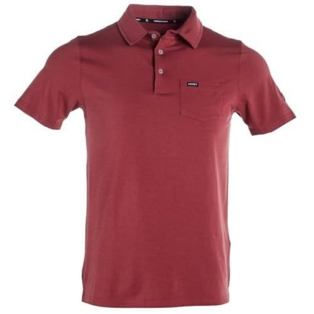 Hooey Men's Short Sleeve Hot Shot Cowboy Golf Polo T-Shirt Marsala